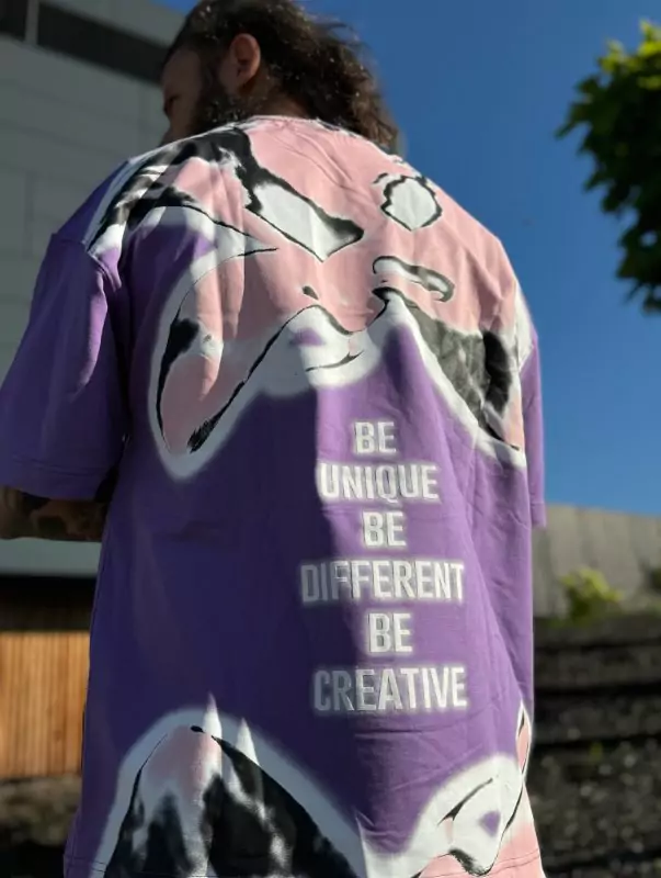 Tričko Creative #Fialové